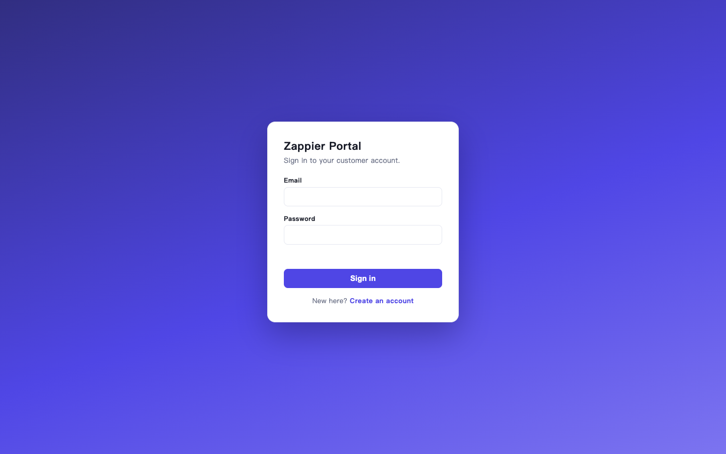 Portal login
