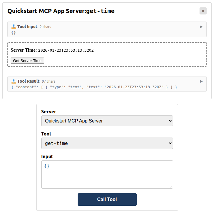 Your first MCP App